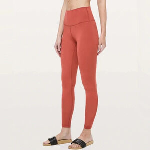 Lululemon sz 4 Wunder Under High-Rise Tight *Full-On Luxtreme 28" Brick Rose